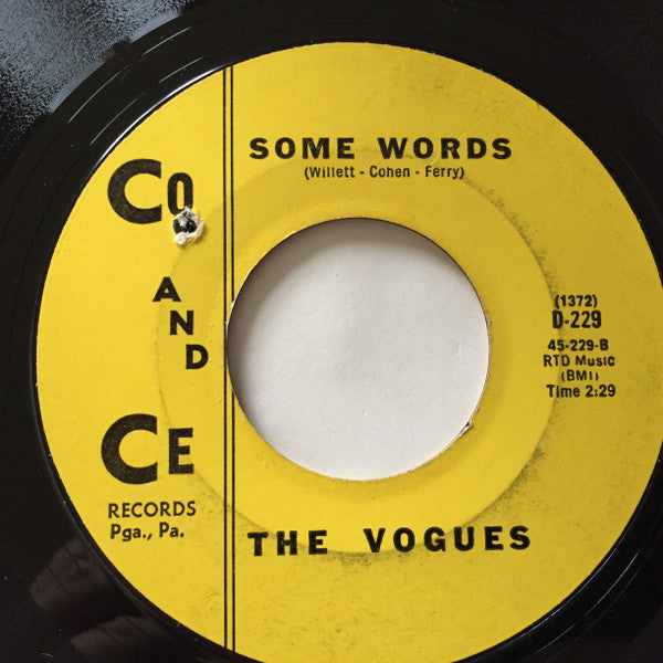 The Vogues : You're The One  (7", Single, Styrene)