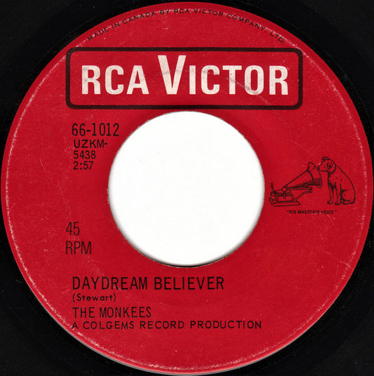 The Monkees : Daydream Believer (7", Single)