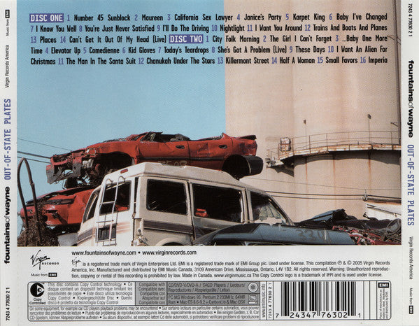 Fountains Of Wayne : Out-Of-State Plates (2xCD, Comp, Cop)