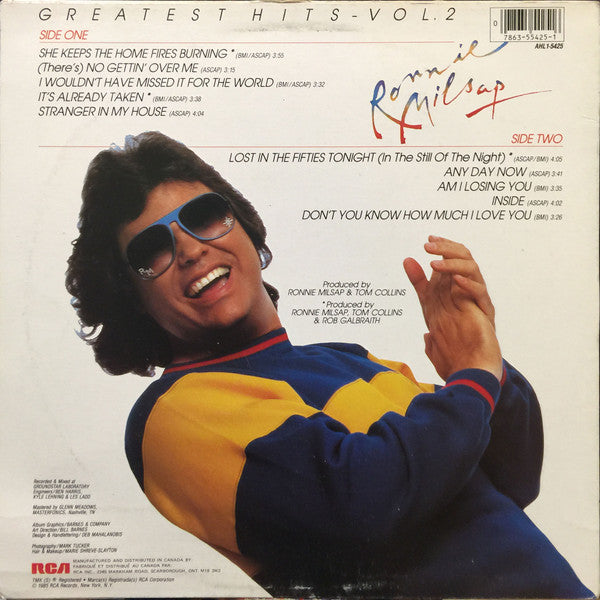 Ronnie Milsap : Greatest Hits, Vol. 2 (LP, Comp)