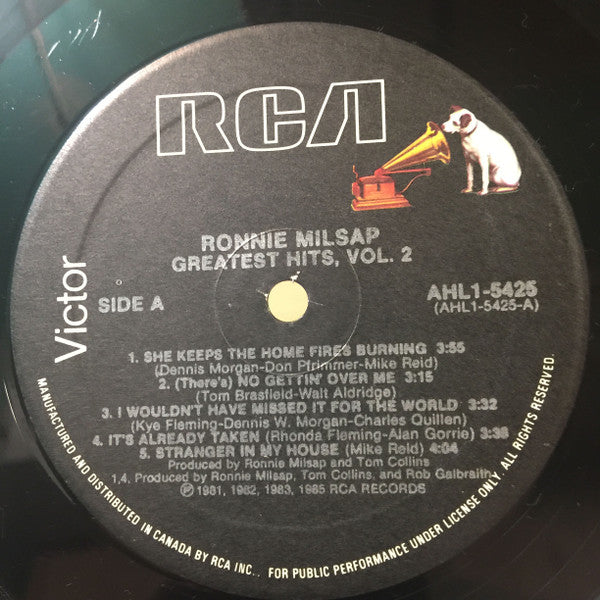 Ronnie Milsap : Greatest Hits, Vol. 2 (LP, Comp)