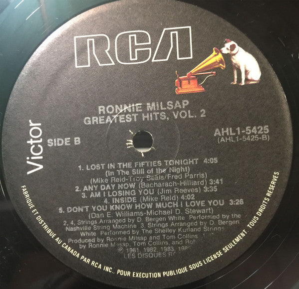 Ronnie Milsap : Greatest Hits, Vol. 2 (LP, Comp)