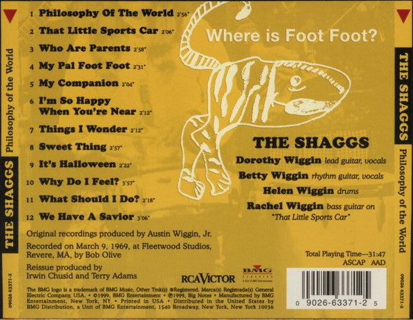 The Shaggs : Philosophy Of The World (CD, Album, RE)
