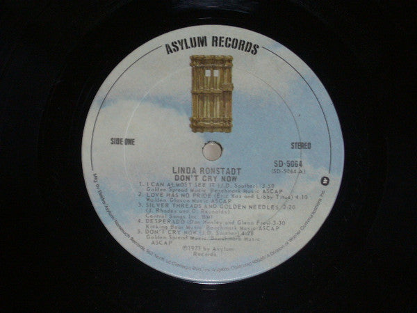 Linda Ronstadt : Don't Cry Now (LP, Album, RE)