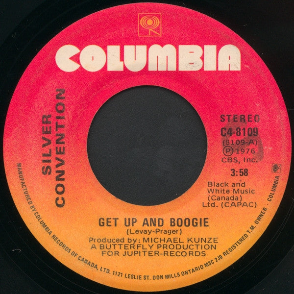 Silver Convention : Get Up And Boogie (7")