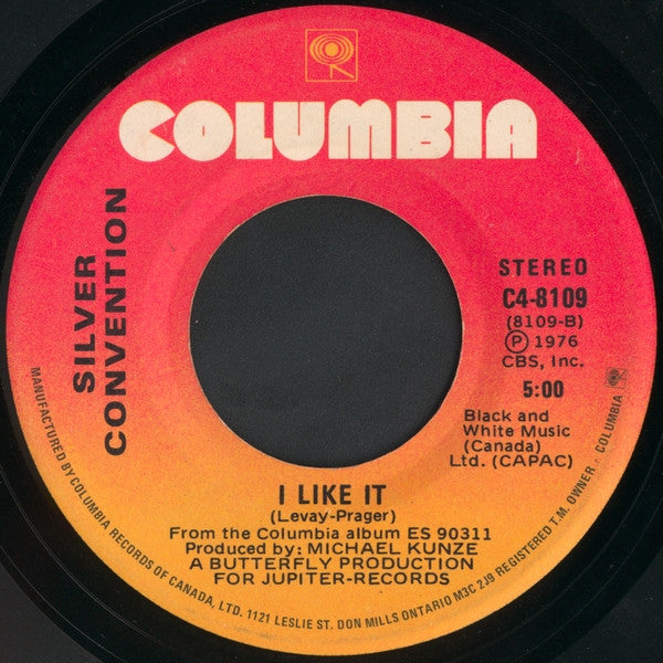 Silver Convention : Get Up And Boogie (7")
