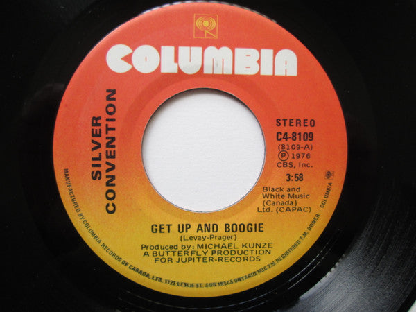 Silver Convention : Get Up And Boogie (7")