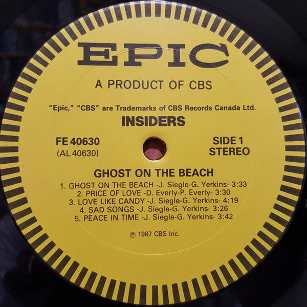 Insiders (3) : Ghost On The Beach (LP, Album)