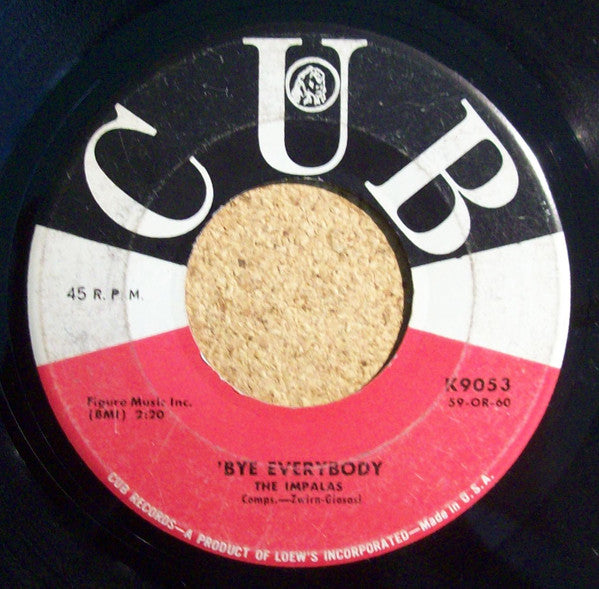 The Impalas : 'Bye Everybody / Peggy Darling (7", Single)