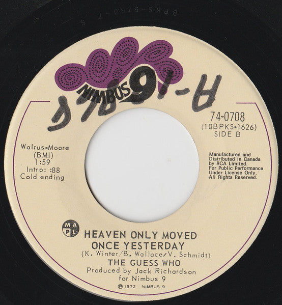 The Guess Who : Guns, Guns, Guns (7", Single)