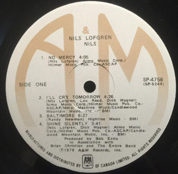 Nils Lofgren : Nils (LP, Album)