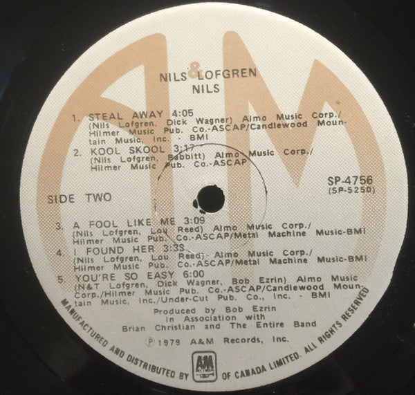 Nils Lofgren : Nils (LP, Album)