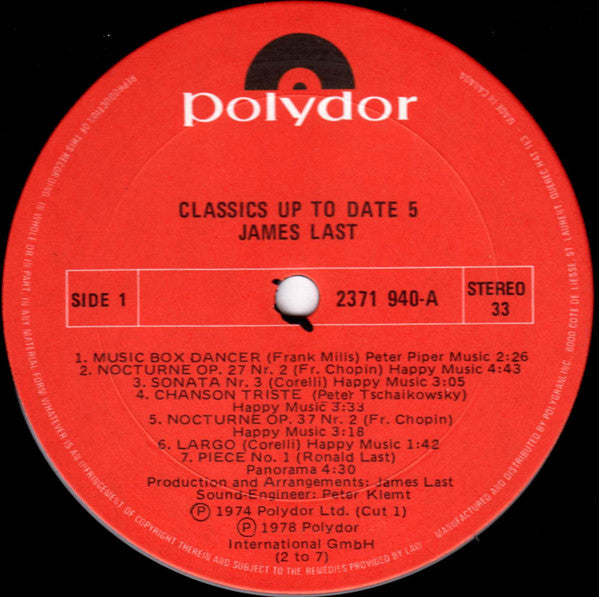 Orchester James Last : Classics Up To Date 5 (LP, Album)