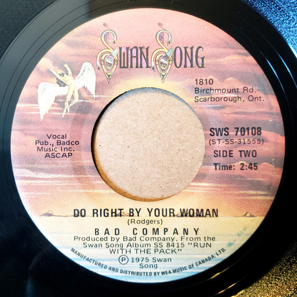 Bad Company (3) : Young Blood (7", Single)