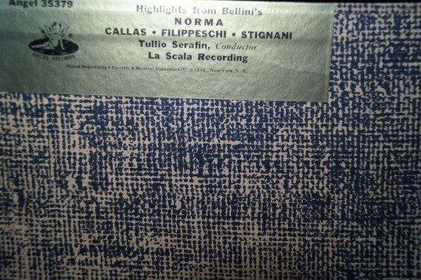 Vincenzo Bellini, Tullio Serafin : Highlights From Bellini's Norma (LP, Album)