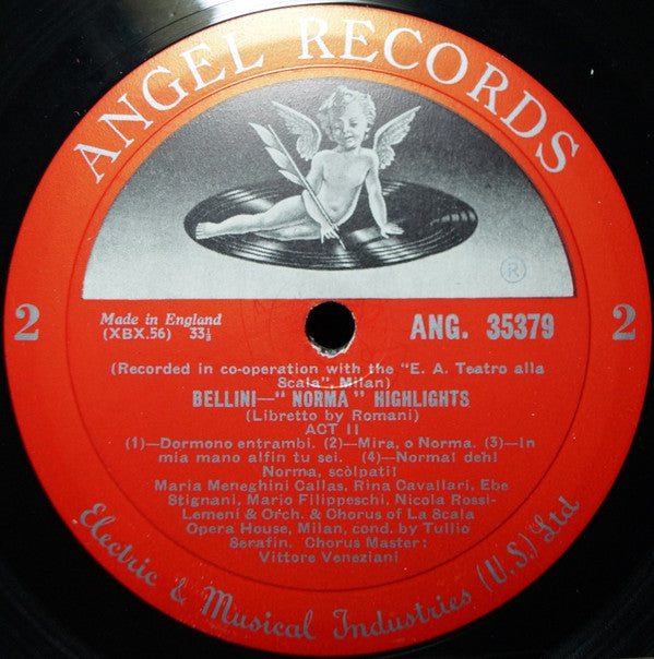 Vincenzo Bellini, Tullio Serafin : Highlights From Bellini's Norma (LP, Album)