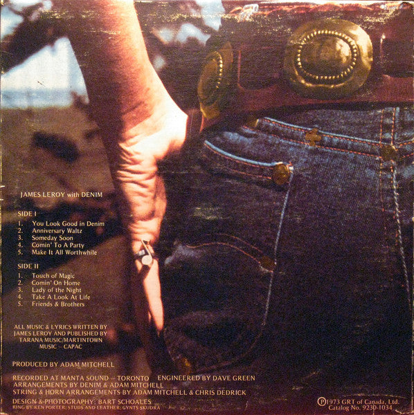 James Leroy (2) With Denim (10) : James Leroy With Denim (LP, Album, Gat)