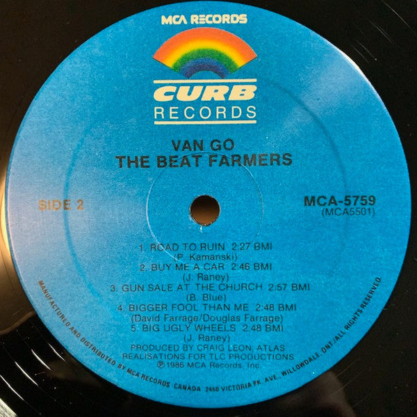 The Beat Farmers : Van Go (LP, Album)