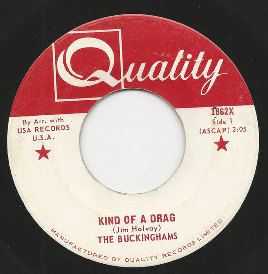The Buckinghams : Kind Of A Drag  (7", Single)
