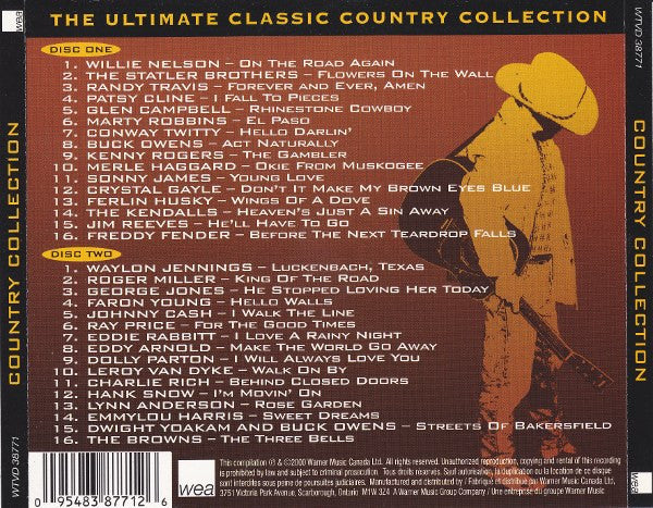 Various : The Ultimate Classic Country Collection (2xCD, Comp)