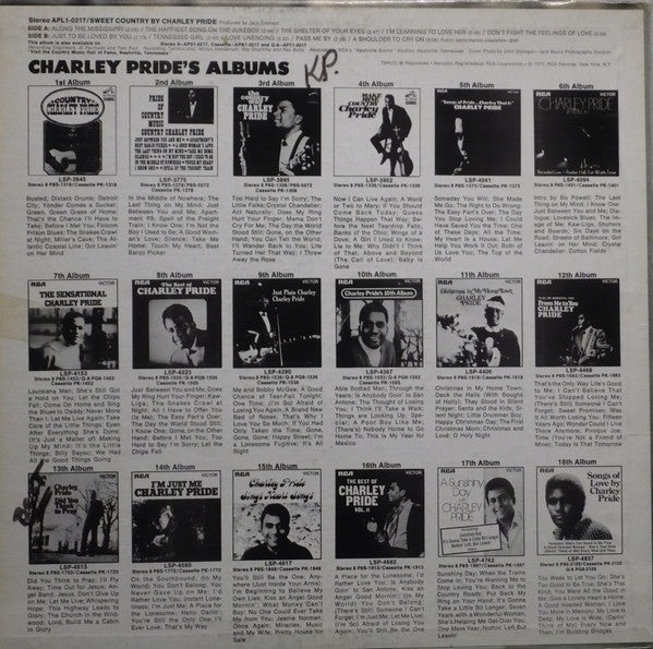 Charley Pride : Sweet Country (LP, Album)