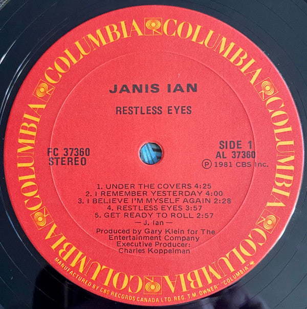 Janis Ian : Restless Eyes (LP, Album)