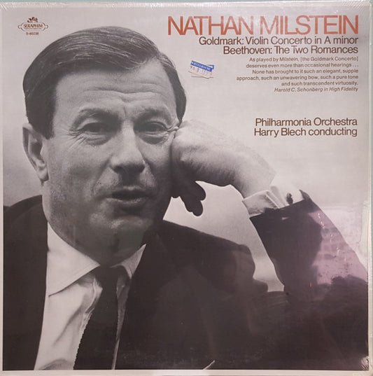 Karl Goldmark / Ludwig van Beethoven - Nathan Milstein, Harry Blech, Philharmonia Orchestra : Violin Concerto In A Minor / The Two Romances (LP)