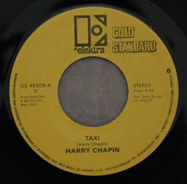 Harry Chapin : Taxi / Cat's In The Cradle (7", Single)