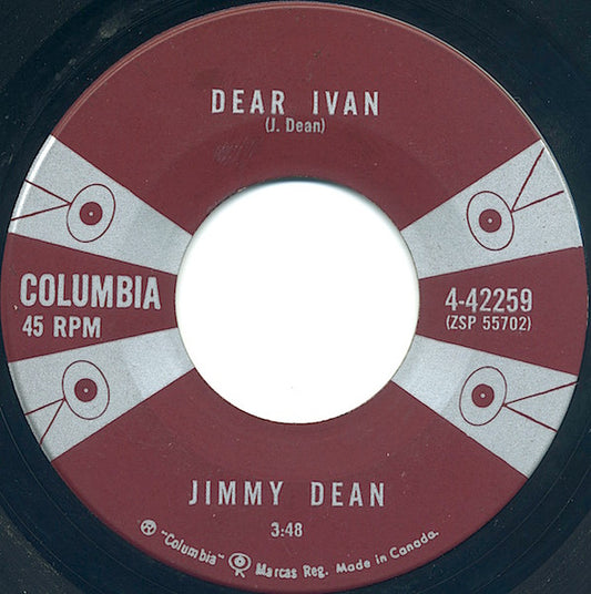 Jimmy Dean : Dear Ivan/Smoke, Smoke, SMoke That Cigarette (7", Single)
