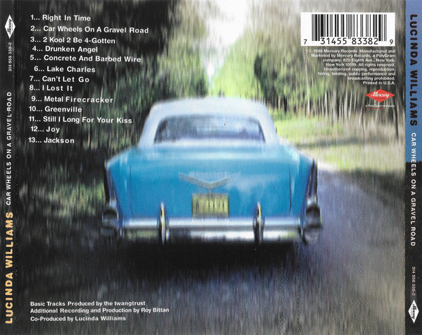 Lucinda Williams : Car Wheels On A Gravel Road (HDCD, Album, UML)