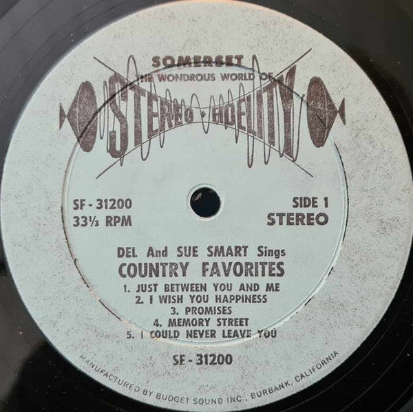 Del And Sue Smart : Singing Country Favorites (LP)