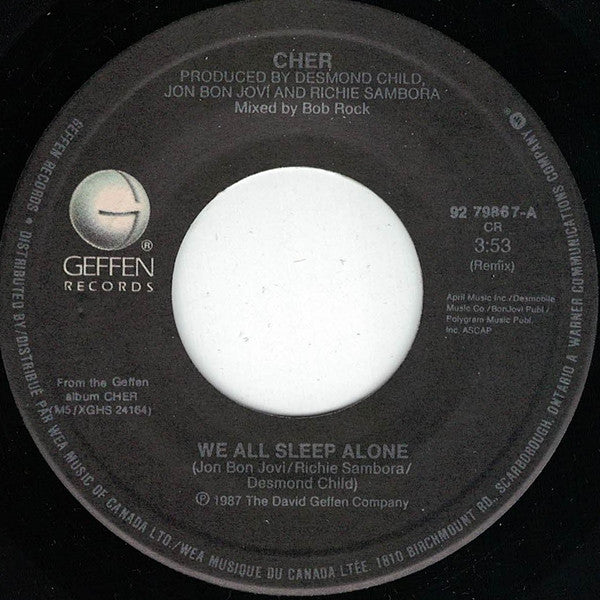 Cher : We All Sleep Alone (7")