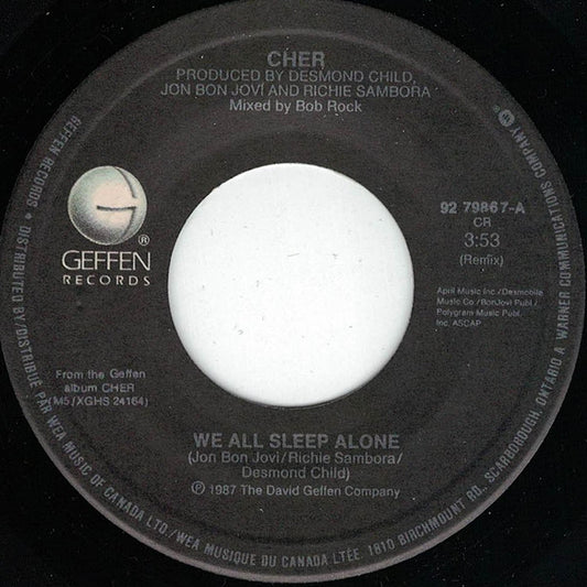 Cher : We All Sleep Alone (7")
