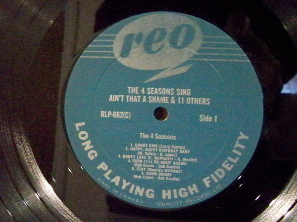 The Four Seasons : The 4 Seasons Sing Ain't That A Shame And 11 Others (LP, Album, Mono)