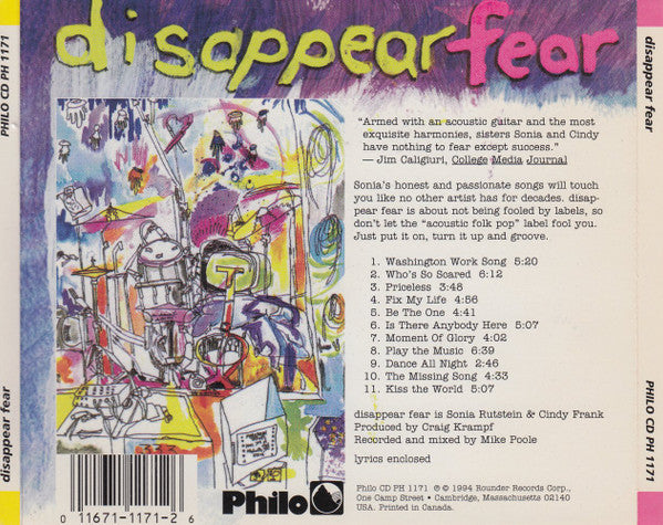 Disappear Fear : Disappear Fear (CD, Album)