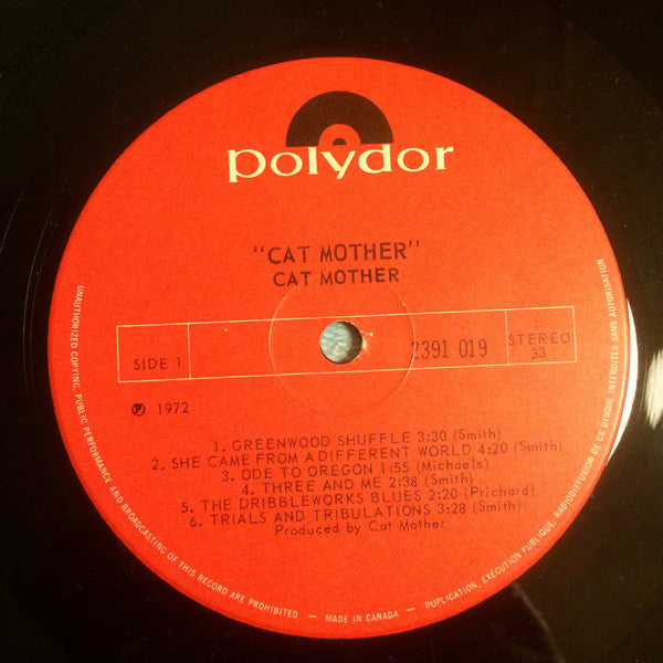 Cat Mother And The All-Night Newsboys : Cat Mother (LP, Album, Gat)