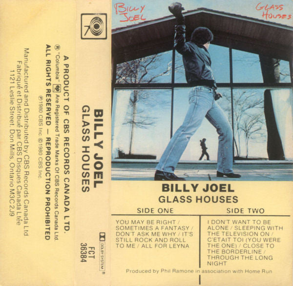 Billy Joel : Glass Houses (Cass, Album)