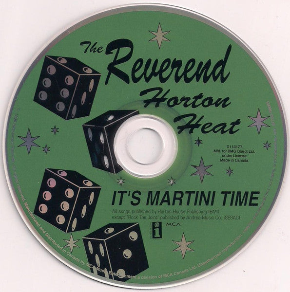 The Reverend Horton Heat* : It's Martini Time (CD, Album, Club)