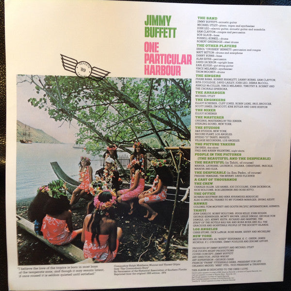 Jimmy Buffett : One Particular Harbour (LP, Album)