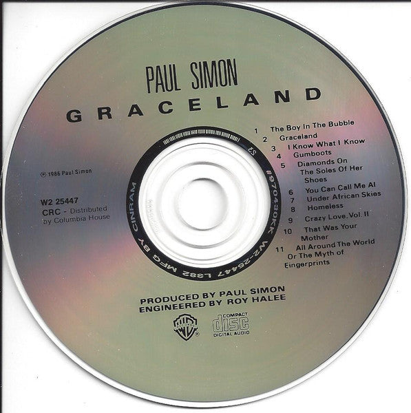 Paul Simon : Graceland (CD, Album, Club)