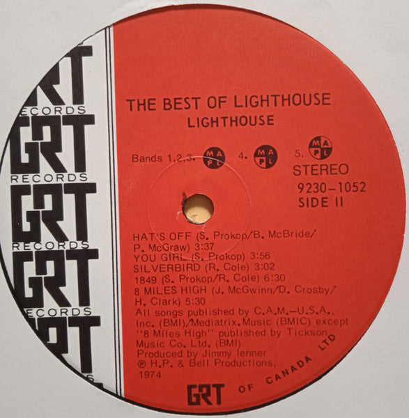 Lighthouse (2) : The Best Of Lighthouse (LP, Comp)