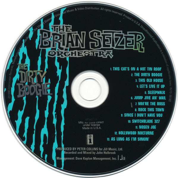 Brian Setzer Orchestra : The Dirty Boogie (CD, Album, Club, BMG)