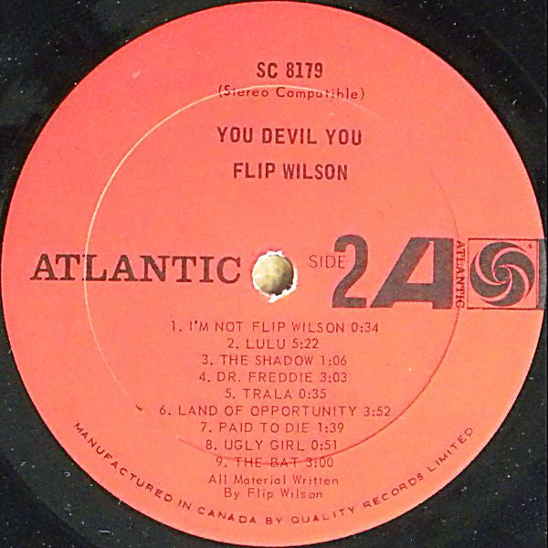 Flip Wilson : You Devil You (LP, Album)