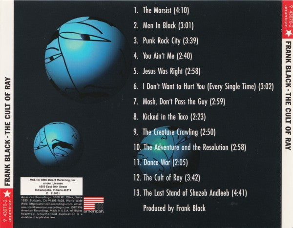 Frank Black : The Cult Of Ray (CD, Album, Club)