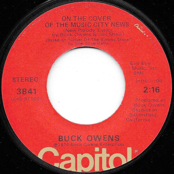 Buck Owens : On The Cover Of The Music City News (7", Single, Jac)