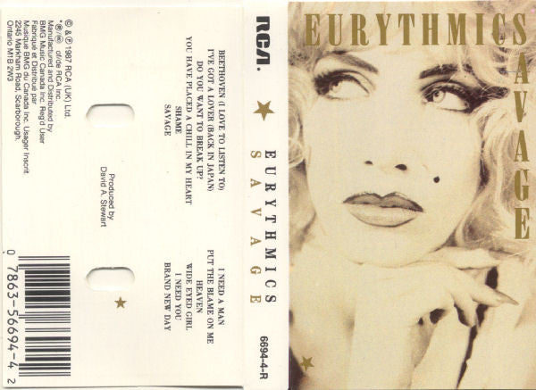 Eurythmics : Savage (Cass, Album)