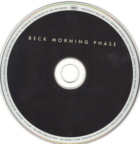Beck : Morning Phase (CD, Album)