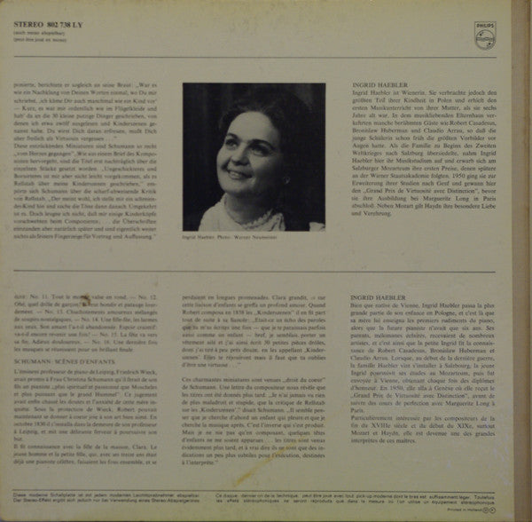 Franz Schubert / Robert Schumann - Ingrid Haebler : Moments Musicaux, 16 Deutsche Tänze / Kinderszenen (LP, Album)