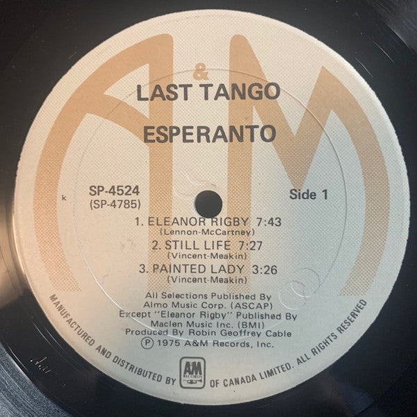Esperanto (5) : Last Tango (LP)