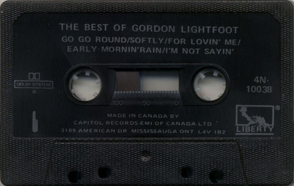 Gordon Lightfoot : The Best Of Gordon Lightfoot (Cass, Comp, RE, Dol)